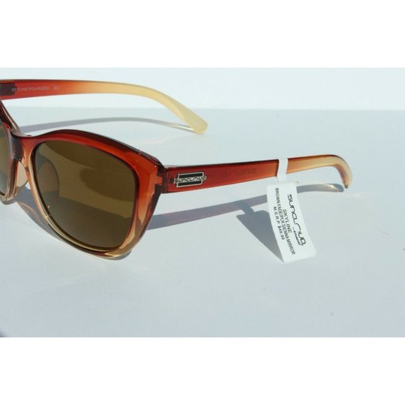 SUNCLOUD Skyline POLARIZED Womens Sunglasses Brown NEW main image 5